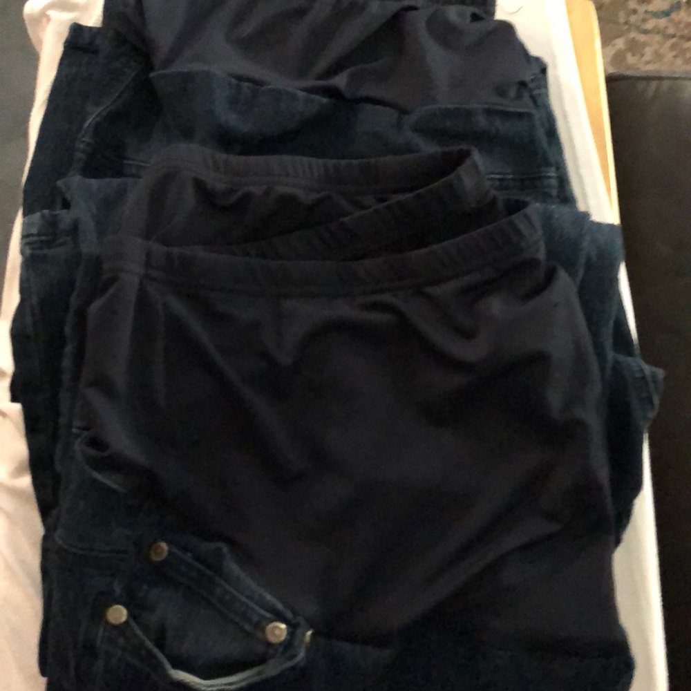 Pair of maternity jeans